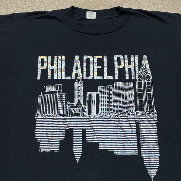 Philadelphia Phillies Baseball Skyline Retro T-shirt - Best Seller