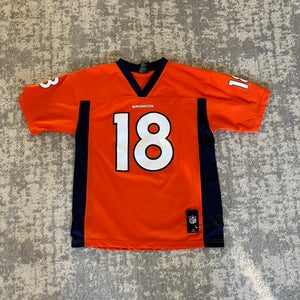 Youth Large Denver Broncos Peyton Manning Nike Orange Team Color Game Jersey