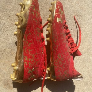 Used Men's Size 12 (Women's 13) Molded Cleats Under Armour Low Top Spotlight MC