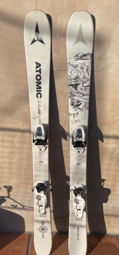 Used Atomic 133 cm All Mountain Bent Chetler Skis With Bindings