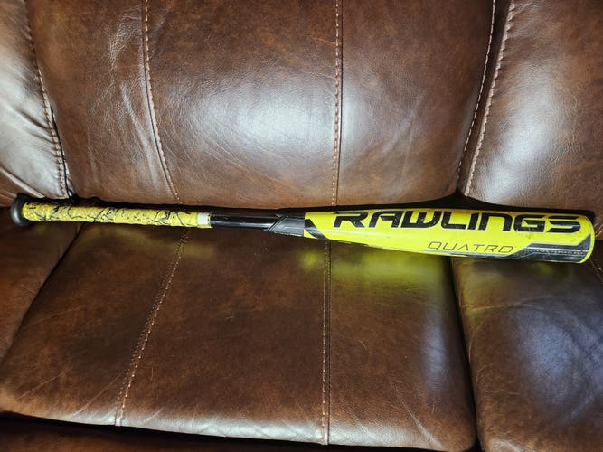 Used BBCOR Certified 2018 Rawlings Composite Quatro Bat (-3) 29 oz 32"