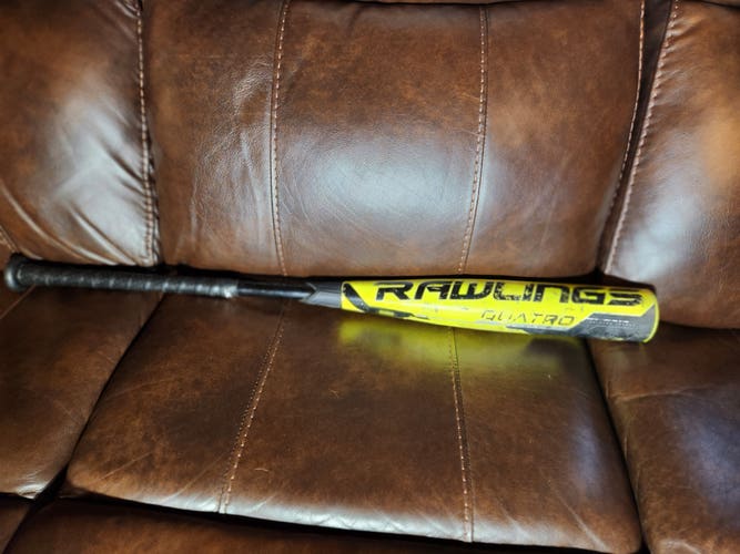 Used BBCOR Certified 2018 Rawlings Composite Quatro Bat (-3) 29 oz 32"