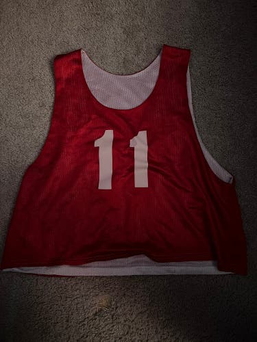 Red/White Used Reversible Lacrosse Jersey