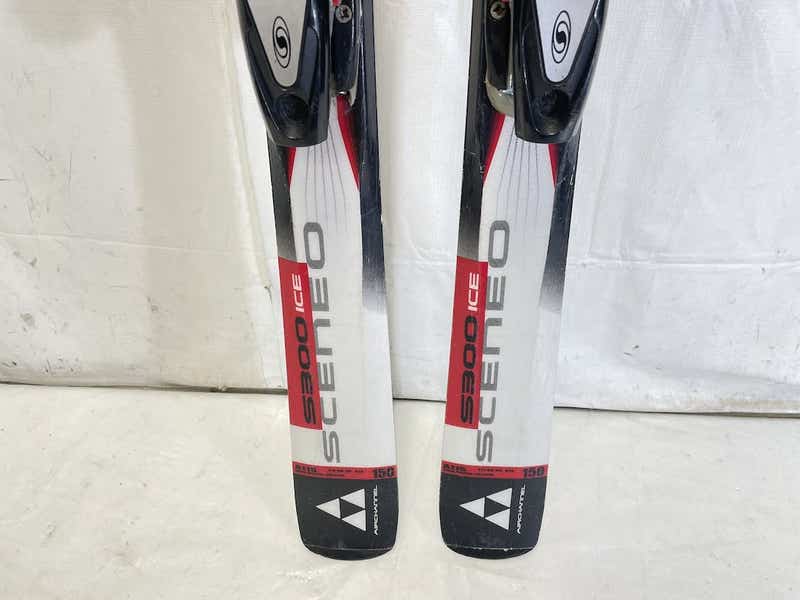 Used Fischer S300 Ice Sceneo 150 Cm Downhill Ski Combo W Salomon
