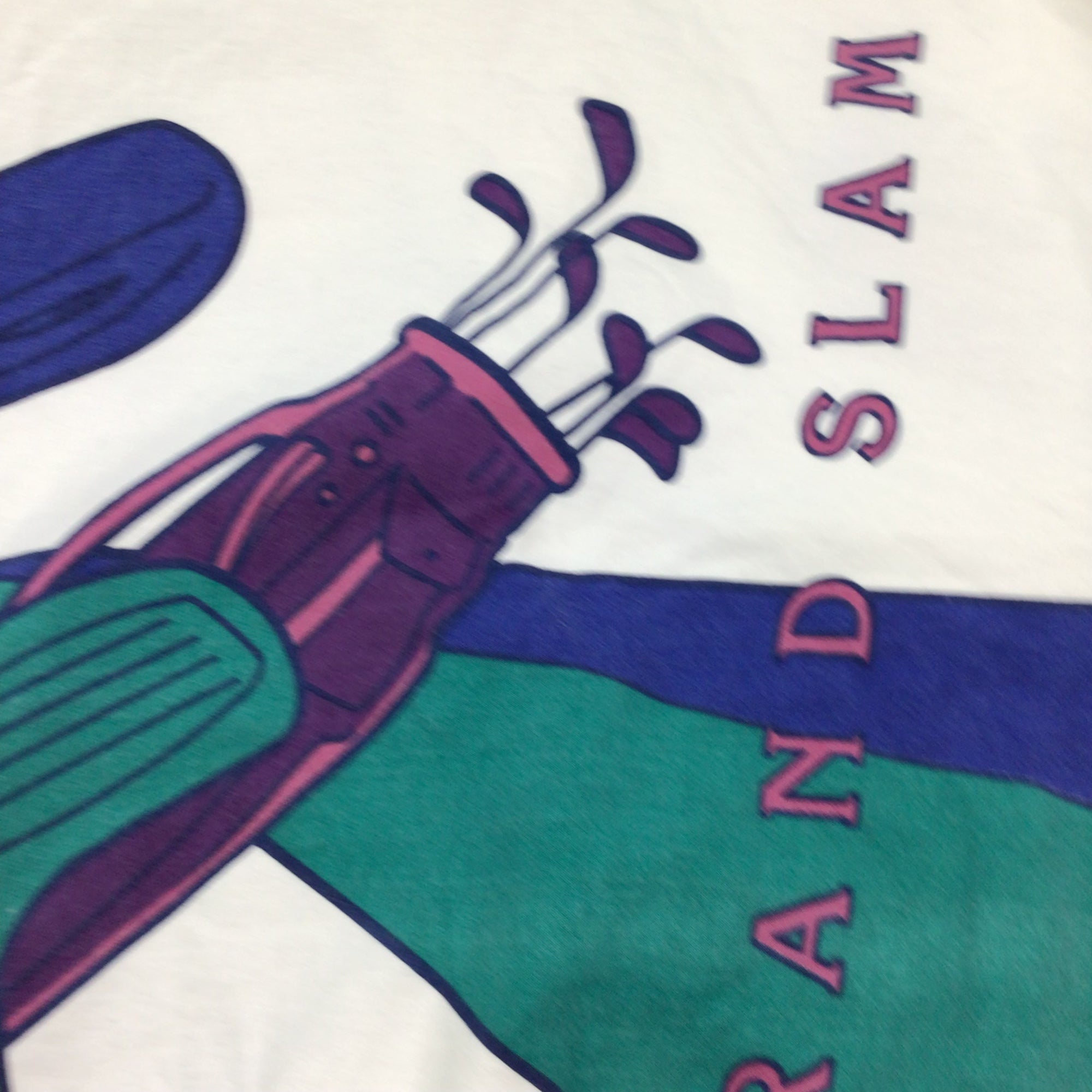 Vintage 90s Grand Slam Golf All Over Print Sweatshirt Sweater 