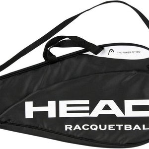 HEAD Racquetball Racquet Deluxe Cover - Adjustable Shoulder Strap, Black