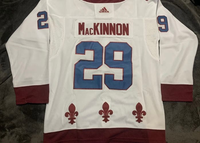 Colorado Avalanche 2021 Reverse Retro Jersey 29 Nathan MacKinnon