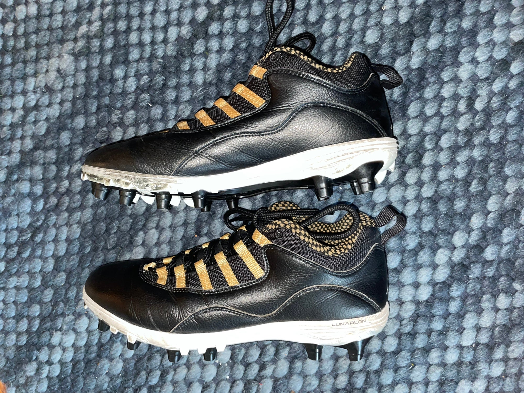 jordan 10 cleats black