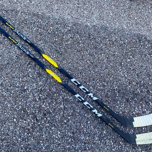 2 PACK CCM Super Tacks AS1 Pro Stock Hockey Stick Grip 90 Flex Left P90 3541