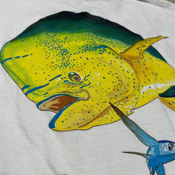 Guy Harvey Fishing Shirt With Fishing Graphics Mens Medium