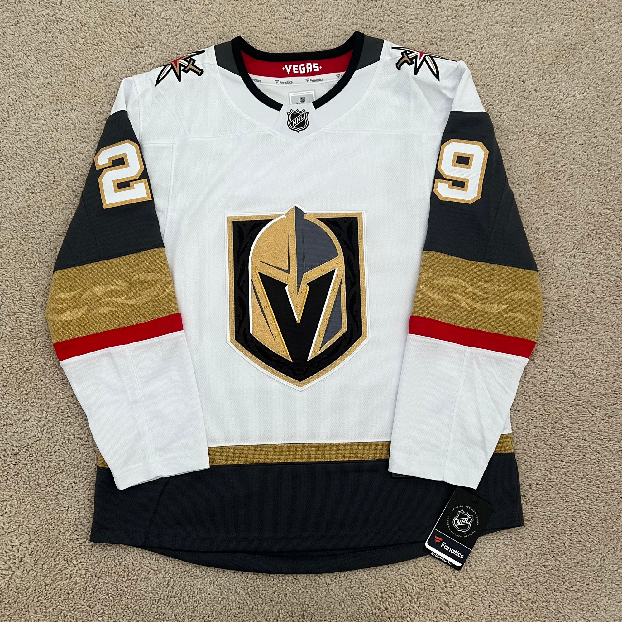 Vegas Golden Knights Shirt Mens Large Black Fanatics VGK NHL Hockey Adult