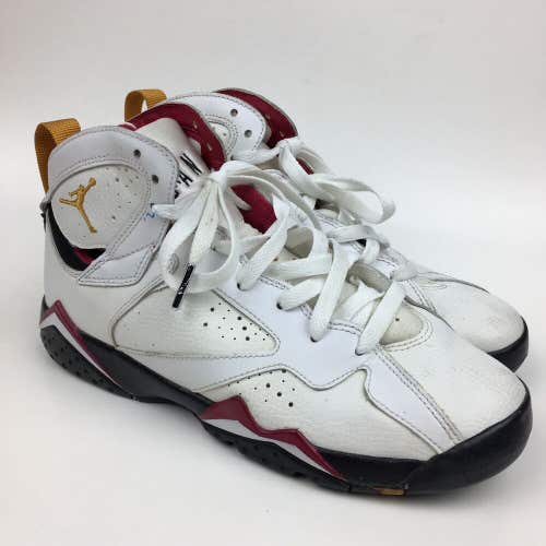 Nike Air Jordan 7 Retro GS 'Cardinal' White/Gold 304774-104 Youth Size 6.5Y
