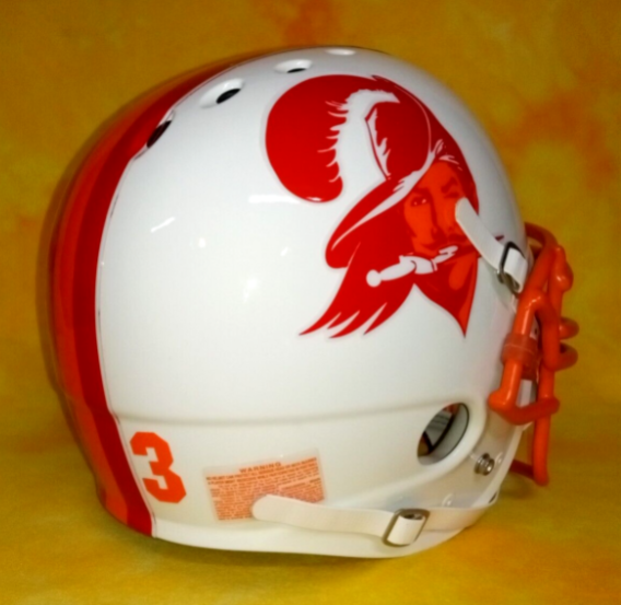 Tampa Bay Buccaneers throwback super custom fullsize football helmet Bike  Adams Lg.