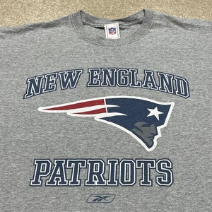 New England Patriots T Shirt Men XL Adult Gray NFL Football Super Bowl 36 Brady