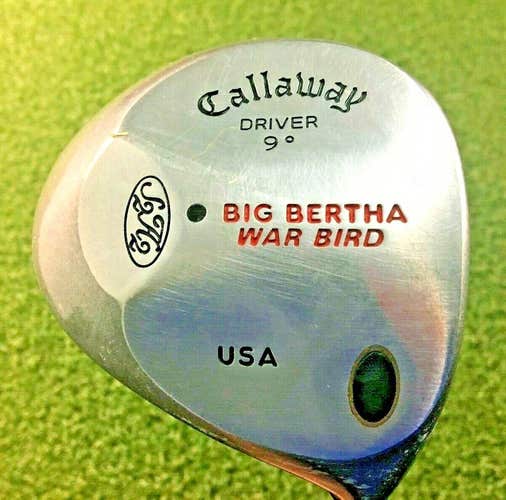 Callaway Big Bertha War Bird Driver 9*  RH Memphis 10 Stiff Steel / NICE /mm6787