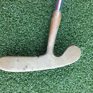 Tour King 3 Brass Putter ~36" Steel / Nice JUMBO Grip / / gw5766