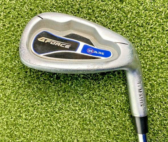 Ram G-Force Ti Matrix Pitching Wedge / RH / Stiff Steel ~35" / New Grip / jl0181