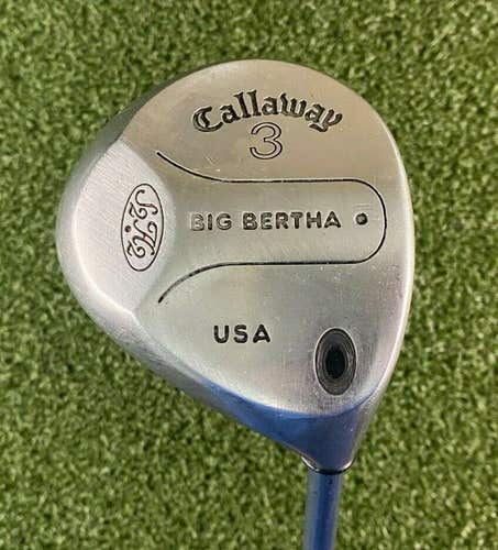 Callaway Big Bertha 3 Wood / RH / Regular Graphite ~41.25" / New Grip / jl4829