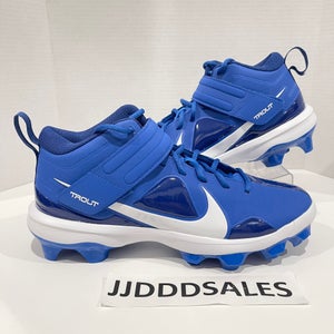 Nike Force Trout 7 MCS Blue White Baseball Cleats CT0828-400 Men’s Size 10.5 NEW