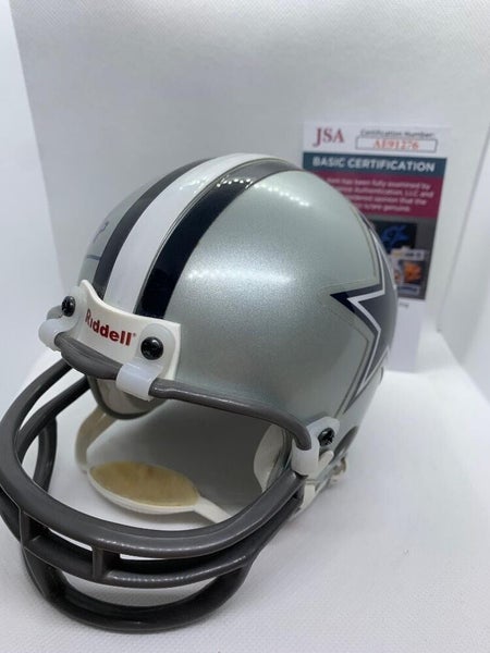 Troy Aikman Autographed Dallas Cowboys Mini Helmet (JSA)