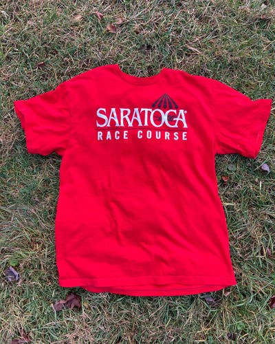 Saratoga Race course t shirt large