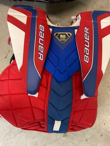 Bauer pro stock used chest and arm protector