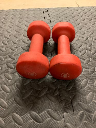 Used 5 Pound Dumbbells