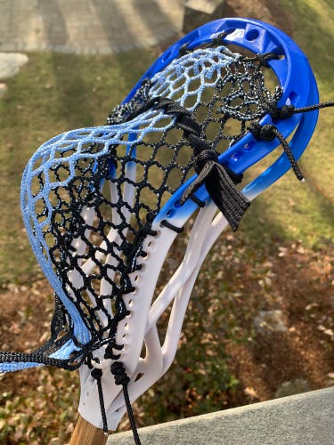 NEW Lacrosse Head CUSTOM Dyed & Strung W/ Semi-soft Mesh & Mid Pocket