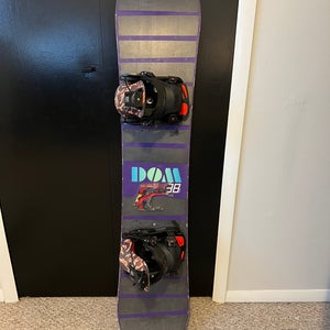Burton Dom Grom With Bindings Soft Flex True Twin Snowboard 138cm