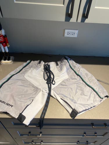 White Used XL Bauer Pro Stock Pant Shell