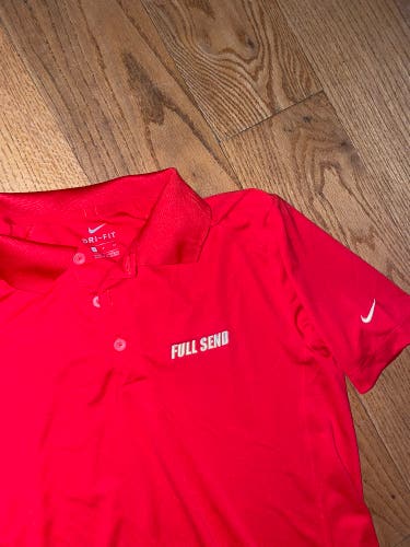 Red Full Send Nelk Nike Golf Polo