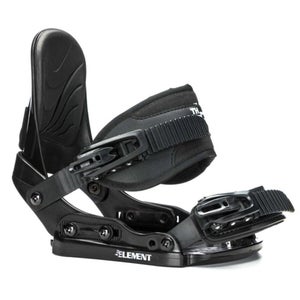 New 5th Element JR Snowboard Bindings, Black, Binding Fits sizes Junior 1-5