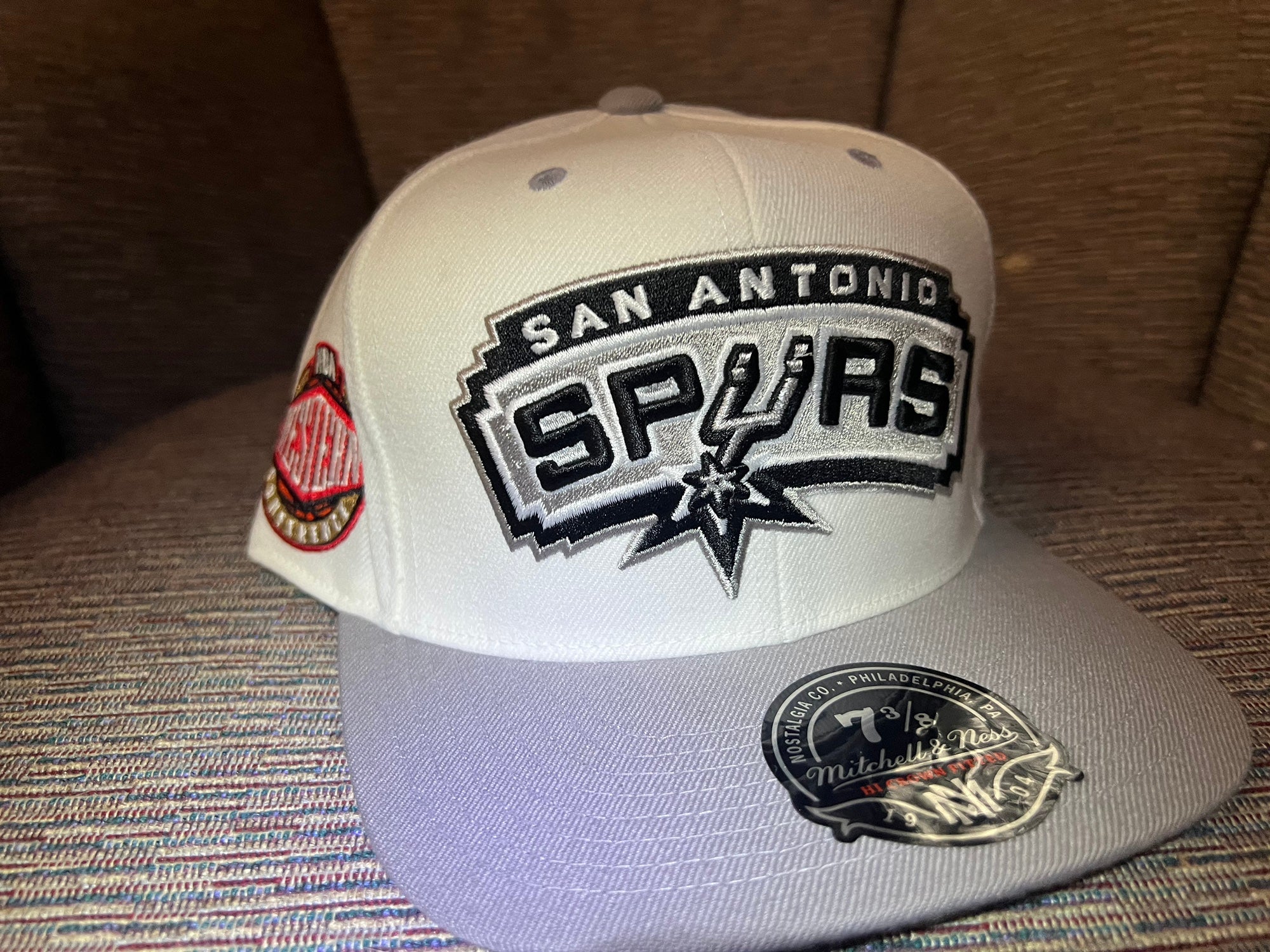 New Era 59FIFTY Hardwood Classic San Antonio Spurs Hat - Black, Gray Black/Grey / 7