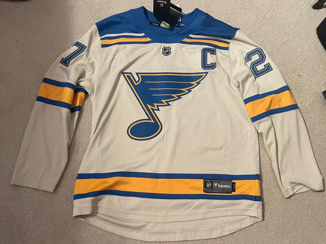 New Winter Classic NHL St. Louis Blues Alex Pietrangelo Jersey Fanatics Breakaway Size Large