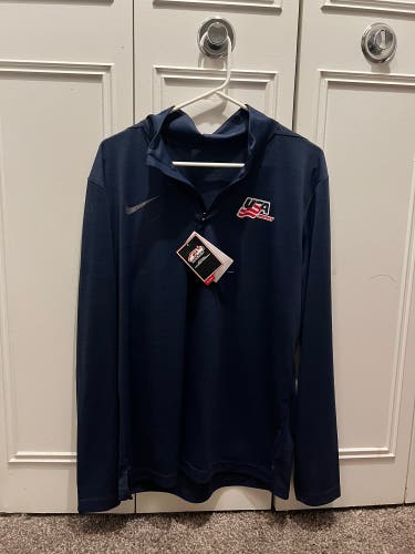 NEW Men’s Medium USA Hockey 1/4 Zip pullover