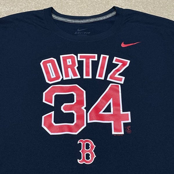 David Ortiz Boston Red Sox T Shirt Men XL MLB Baseball 34 Big Papi