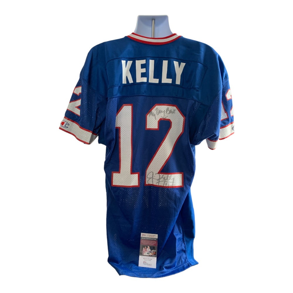 Jim Kelly Signed 75th Anniversary Champions Buffalo Bills Jersey - JSA Cert