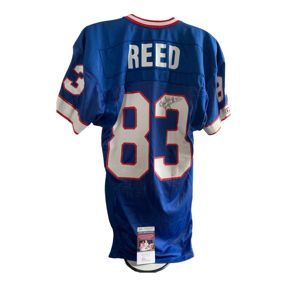 Andre Reed SIGNED AUTOGRAPHED JERSEY JSA WITNESS BILLS at 's