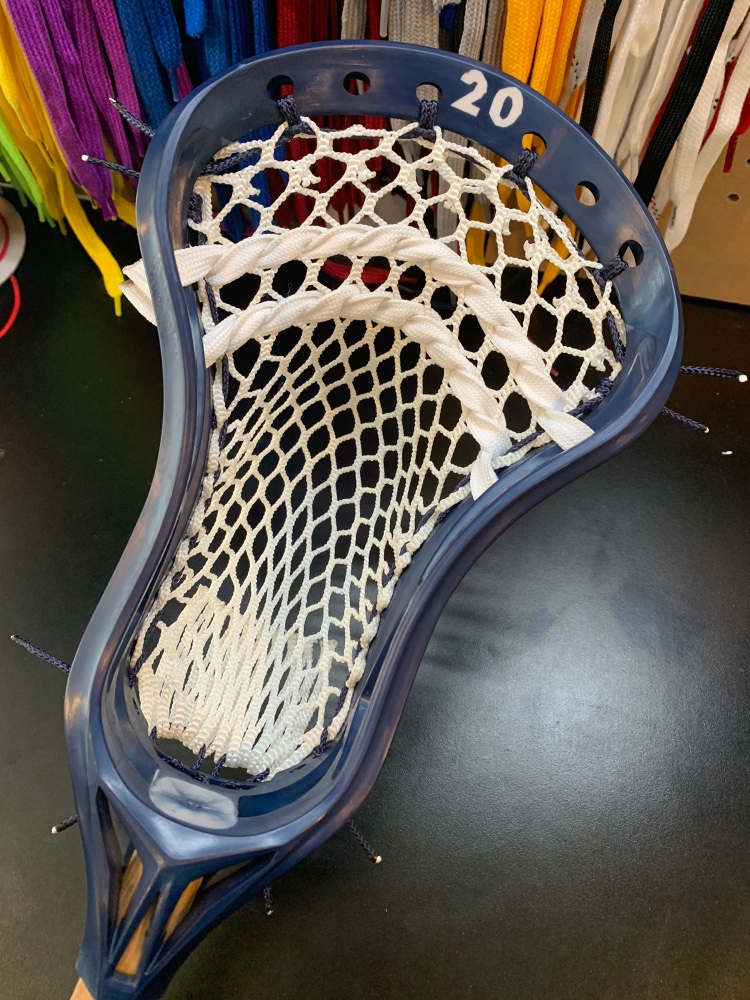 NEW Lacrosse head CUSTOM Dyed #20 And Strung with Semi-soft mesh & Mid Pocket