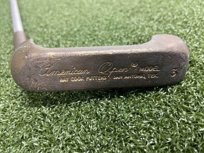 Ray Cook American Open Model 3 Putter RH / ~35" Steel / Original Grip /mm7665