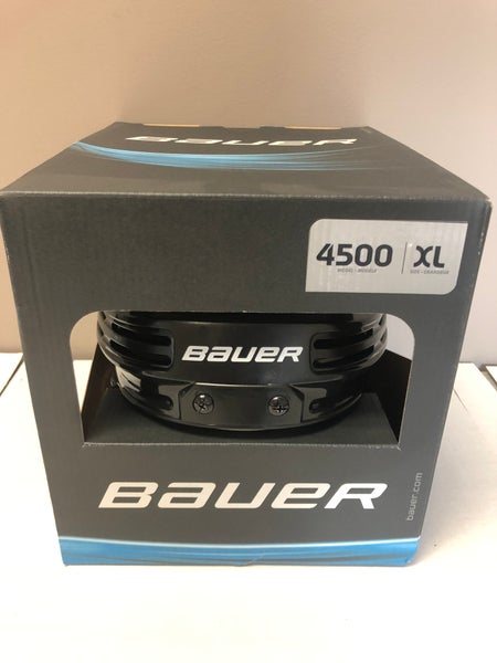 New Senior Bauer 4500 Hockey Helmet Black Extra Large X-Large Xtra XL sr
