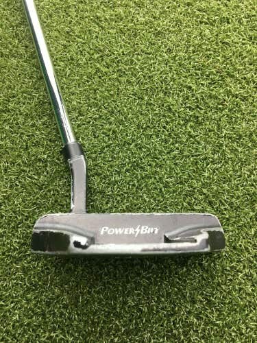 PowerBilt White Face WF-01 Putter / RH ~35.5" / Steel / Nice Grip / gw5368