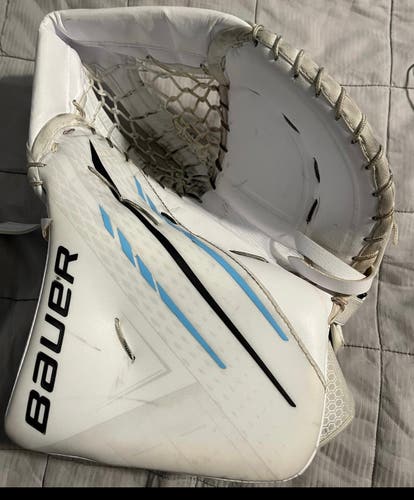 Bauer Hyperlite (Used) catch glove.  Custom with Intermediate palm