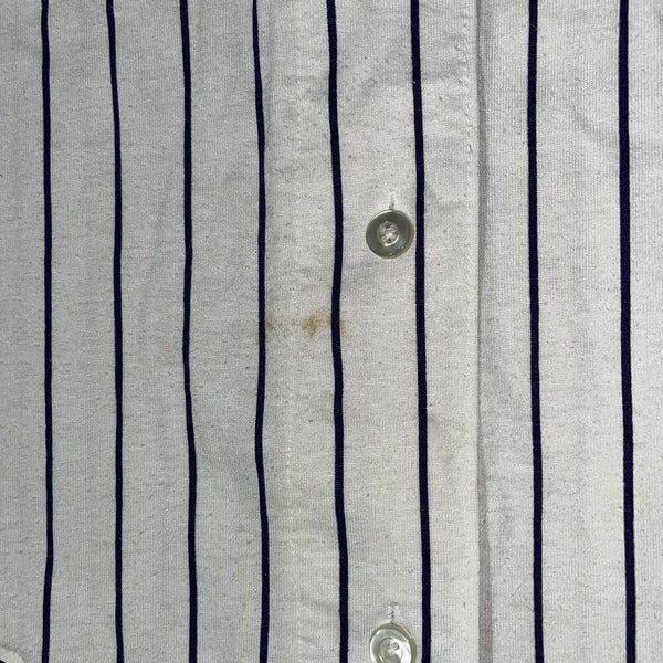 Vintage 90s Russell Athletic Pinstriped Colorado Rockies Baseball Jersey Sz  M/L