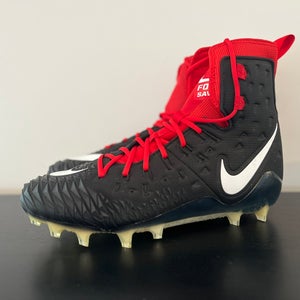 Size 15 Nike Force Savage Elite TD Football Cleats 918345-012 Black Red