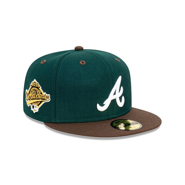 Atlanta Braves New Era Beef Broccoli Size 7 3/8 Cap Hat Fitted Major League  Baseball Green Brown | SidelineSwap