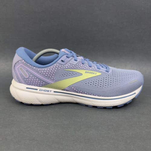Brooks Ghost 14 Womens Running Shoes Purple Impression Dutch Lime White Size 12