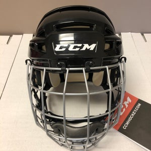New Senior CCM V08 Hockey Helmet Cage Combo Black Large Lg L vo8 sr