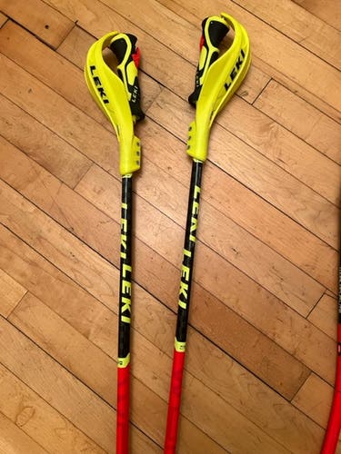 Used 44in (110cm) Leki Racing World Cup Lite SL Ski Poles