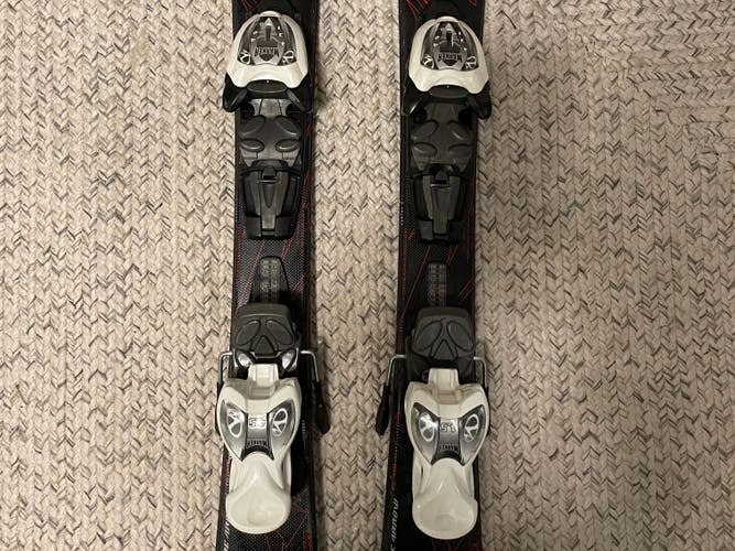 Used Unisex Nordica 80 cm All Mountain FireArrow Team Skis With Bindings